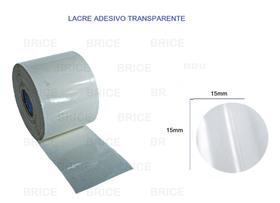 1000 Etiqueta Adesivo Redonda Bolinha Transparente Lacre Sacola Presente 15x15