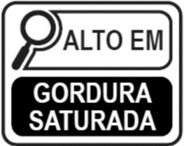 1000 Etiquetas Adesivas Alto Em Gordura Saturada F:53