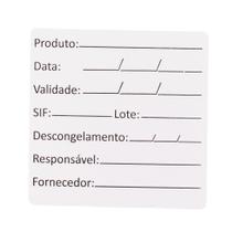 1000 Etiquetas Bopp De Alimento Congelados 60X60mm F:229