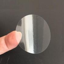 1000 Etiquetas Lacre Selo Adesivo Bolinha Transparente 4cm 1000 Etiquetas Lacre Selo Adesivo Bolinha Transparente 4cm
