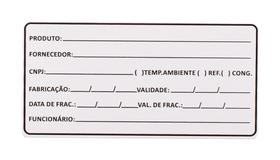 1000 Etiquetas P/alimentos em Papel Bopp 7x3,5cm F:113