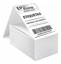 1000 Etiquetas Térmicas 10x15cm Resma Sanfonada para Envios E-commerce Sem Tinta 1000 Etiquetas Térmicas 10x15cm Resma Sanfonada para Envios E-commerce Sem Tinta