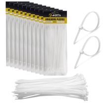 1000 Fita Herman Cinta Plástica 3.6x150mm Abraçadeiras de Nylon Branco