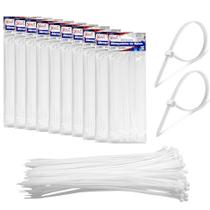 1000 Fita Herman Cinta Plástica 3.6x200mm Fita Abraçadeira de Nylon