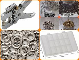 1000 Ilhos + Alicate + 500 Arruelas + Caixa Org