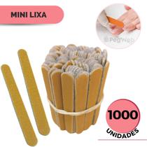 1000 Lixas de Unha Mini Descartáveis Manicure Pedicure Profissional 8 cm 1000 Lixas de Unha Mini Descartáveis Manicure Pedicure Profissional 8 cm