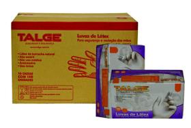 1000 Luva Látex Tamanho M Com Pó - Marca Talge (1Cx) 1000 Luva Látex Tamanho M Com Pó - Marca Talge (1Cx)