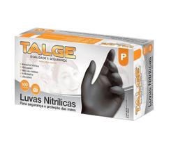 1000 Luva Nitrílica Sem Pó Preta Tamanho P, M ou G (10pct)