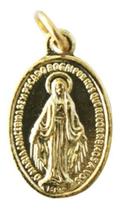 1000 Medalha Milagrosa de Nossa Senhora das Graças Dourada - SJO Artigos Religiosos