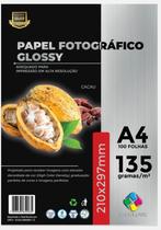 1000 Papel Glossy Fotográfico (brilhante) Photo A4 135gr não é ADESIVO