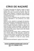 1000 Santinho Círio de Nazaré - 7x10 cm - Santinhos do Brasil