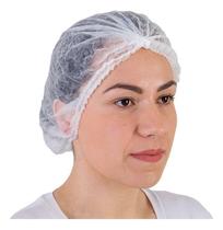 1000 Touca Descartável Tnt Branca C/ Elástico Aradesc C/nota