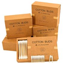 1000 Un Haste Flexível Compatível Cotonete Madeira Algodão Sustentável Ecológico incolor graxa sapato bota premium composteira bambu orgânico recicláv 1000 Un Haste Flexível Compatível Cotonete Madeira Algodão Sustentável Ecológico incolor graxa sapato bota premium composteira bambu orgânico recicláv