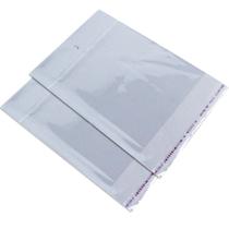 1000 Unidades saco Plástico Adesivado com Solapa 13x13+3 cm