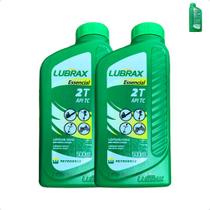 1000213 Óleo Mineral Lubrax Essencial 2 Tempos TC 500ml Kit C/2