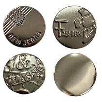 1000un Botão Calça Jeans 17mm Fixo Fechado Jaqueta Bermuda