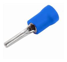 1000un Terminal Pino Agulha Pre Isolado 1,5mm A 2,5mm Azul