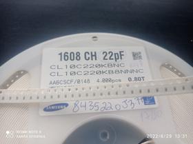 1000x Capacitor 22pf/50v 0603 Smd 0,8x1,6mm Np0 Samsung