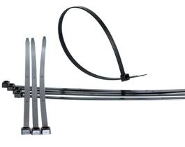 1000x Fita de Nylon Preta 15cm Universal Para Som Automotivo