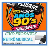 10088 Pen drive 8gb com Músicas Anos 90s Nacionais mp3
