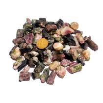 100g Cascalho Turmalina Melancia Pedra Natural Classe B