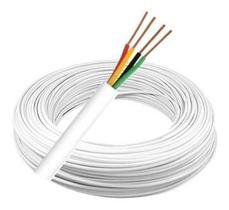 100M Cabo Alarme Interfone 4 Vias Multicores 2 Pares 0,40Mm