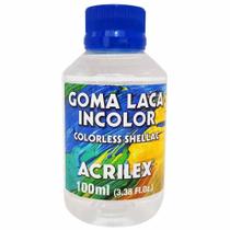 100ml Goma Laca Incolor Acrilex Original + Nota Fiscal