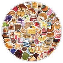 100PCS Adesivos Realistas De Comida Para Capacete, Bicicleta, Decoração De Caderno E Estojo De Lápis