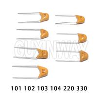 100PCS Capacitores Multicamadas 101 102 103 104 105 220 330 50V 100PF 1NF 10NF 01UF 2233P 100nf 22PF