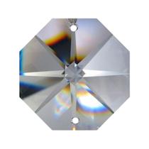 100pçs Cristal Castanha K9 Italiana 14mm 2 Furos 460g Lustre