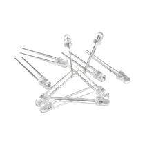 100pcs Diodos LED De 3mm Ultra Brilhantes Multicoloridos Branco Quente Vermelho Verde Azul Roxo