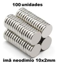 100pcs. Ima Super Forte 10x2 Redondo Pastilha 10mm X 2mm N35