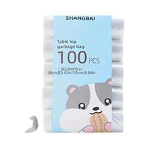 100PCS Mini Sacos De Lixo Plásticos Descartáveis, Sacos De Lixo Pequenos E Reforçados Para Casa E