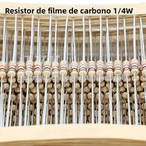 100PCS Resistor De Filme De Carbono 1/4W 5% 0R-20M Ohms 100PCS Resistor De Filme De Carbono 14W 5% 100PCS Resistor De Filme De Carbono 1/4W 5% 0R-20M Ohms 100PCS Resistor De Filme De Carbono 14W 5%