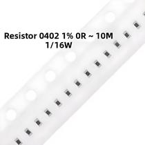 100pcs Resistores SMD 0402 De 0R a 10M 1/16W Com Tolerância De 1% Pacote De Valores Sortidos 100pcs Resistores SMD 0402 De 0R a 10M 1/16W Com Tolerância De 1% Pacote De Valores Sortidos