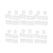 100PCS Sacola Reutilizável De PVC Transparente Com Alça Para Embalagem De Presentes De Casamento E