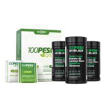 100PES0 Kit 3 Potes Suplemento com Extrato de Laranja + 60 Sachês Dia/Noite