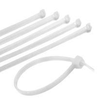 100un Abraçadeira Nylon Branca 200x 2,5x 1,17mm Cor Branco