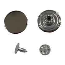 100un Botão Calça Jeans Jaqueta Bermuda 17mm Fechado Fixo