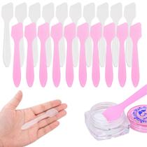 100Un Espátula Plástica Ponta Quadrada Para Creme Facial Máscara Argila