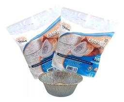 100un Forma Empada Descartável Média Alumínio Wyda 100ml 1pc