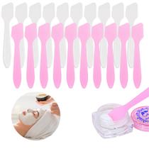 100Un Mini Espátula Aplicador Descartável Creme Maquiagem Skin Care Quadrada