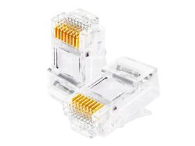 100Un - Plug Modular Conector CAT6 Rj45 8x8 Cabo Rede Lan Pc 100Un - Plug Modular Conector CAT6 Rj45 8x8 Cabo Rede Lan Pc