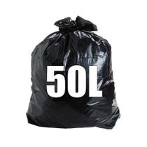 100Un Saco de Lixo 50 Litros Econômico e Resistente 63x80cm - Lixoplás