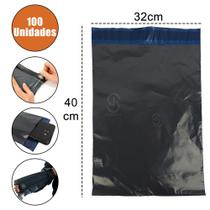 100unidades de Saco Plastico para Correio 32x40cm Embalagem de Segurança Envelope - MM