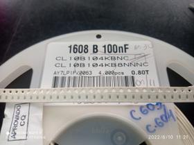 100x Capacitor 100nf/50v = 100k/50v 0603 Smd 0,8x1,6mm X7r 100x Capacitor 100nf/50v = 100k/50v 0603 Smd 0,8x1,6mm X7r
