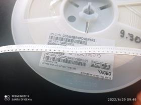 100x Capacitor 1,5pf/50v 0402 Smd 0,5x1mm Np0 Yageo