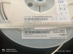 100x Capacitor 1pf/50v 0402 Smd 0,5x1mm Np0 10% Yageo 100x Capacitor 1pf/50v 0402 Smd 0,5x1mm Np0 10% Yageo