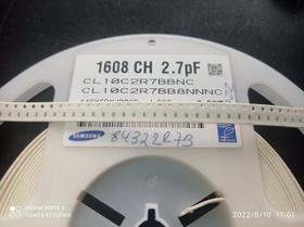 100x Capacitor 2,7pf/50v 0603 Smd 0,8x1,6mm Np0 Samsung
