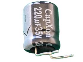 100x Capacitor Eletrolitico 220uf/35v 105º 10x12mm Capxon